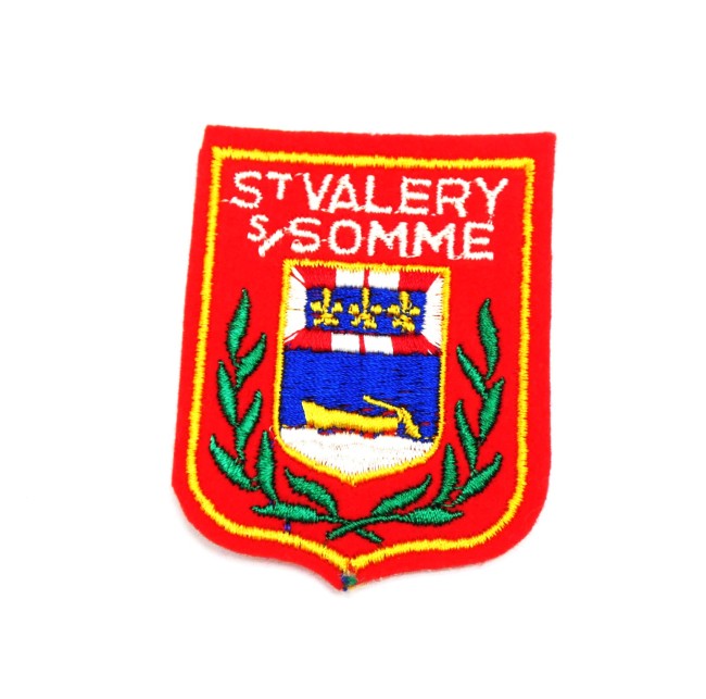 Ecusson brodé ville St Valéry sur Somme