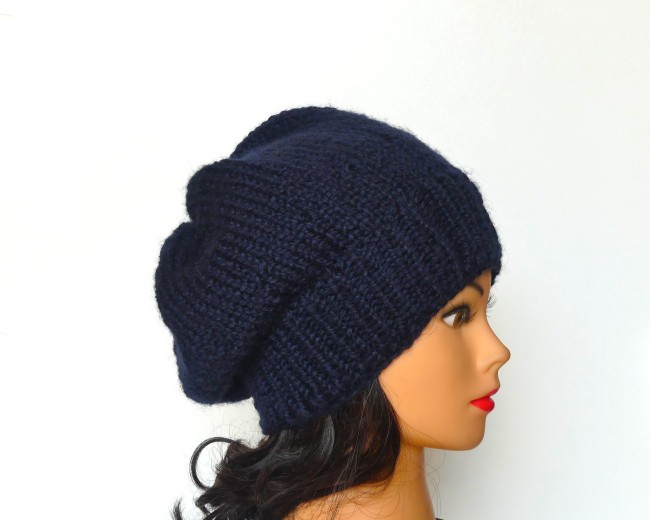  Béret bleu marine Bergère de France Alaska