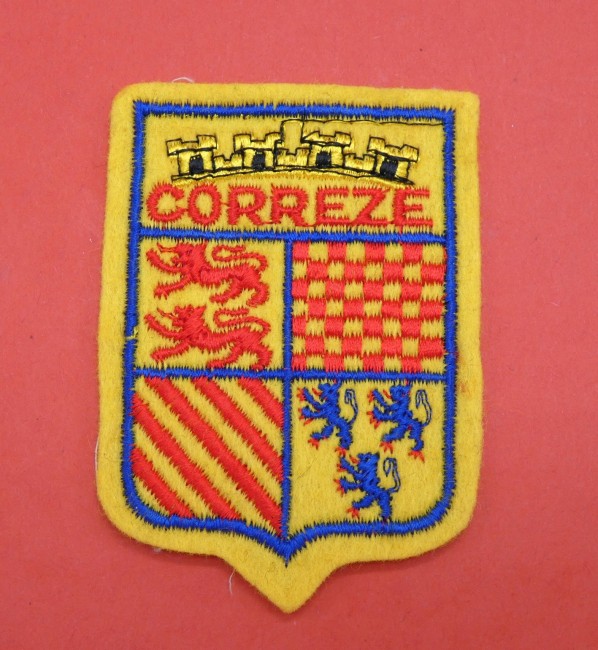 Ecusson brodé ville Correze