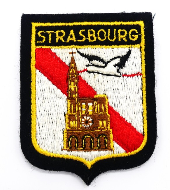 Ecusson brodé ville Strasbourg cathédrale 