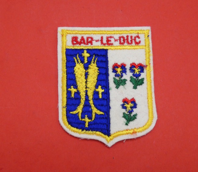 Ecusson brodé ville BAR LE DUC 