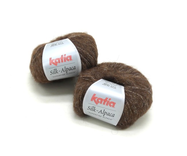 2 pelotes X 25 gr laine Katia Alpaga SIlk C 64