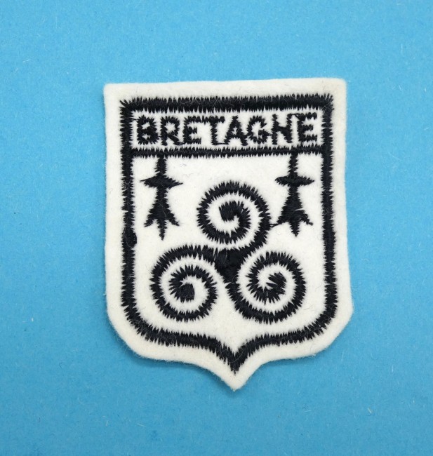Ecusson collection brodé ville / région Bretagne