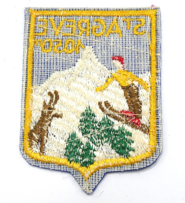 Ecusson brodé ville St AGREVE 1050 m 