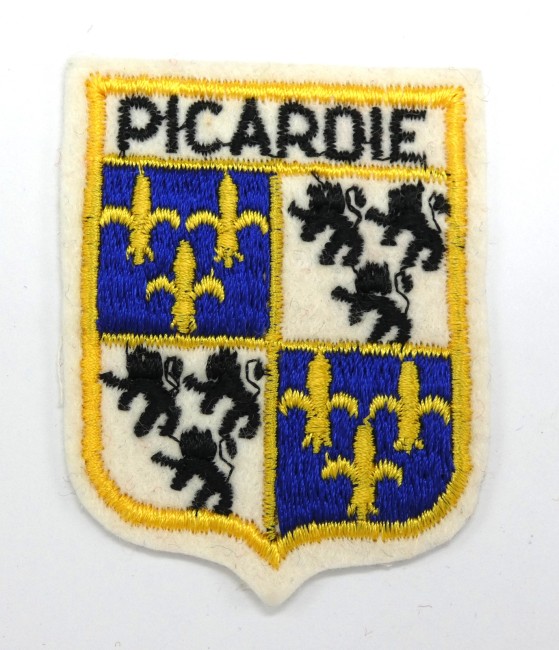 Ecusson brodé ville PICARDIE 