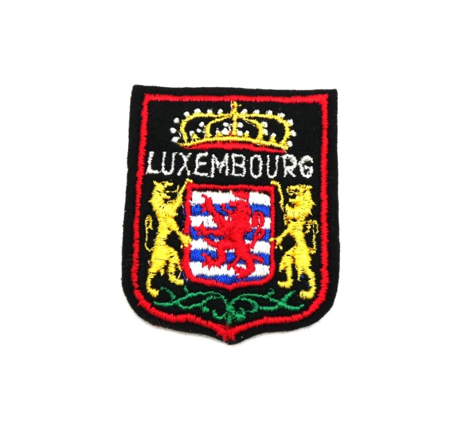 Ecusson royal brodé ville LUXEMBOURG