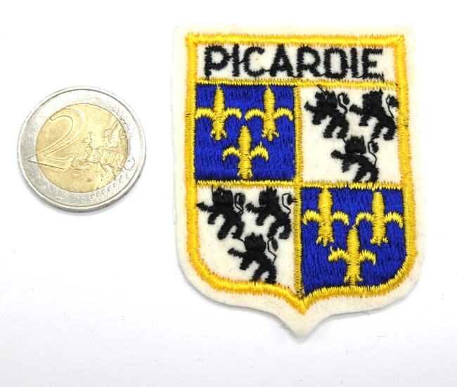 Ecusson brodé ville PICARDIE 