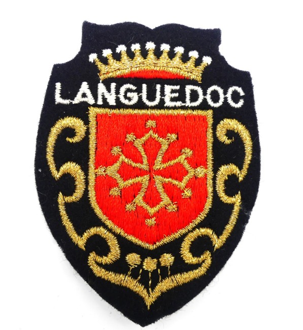 Ecusson brodé ville Languedoc