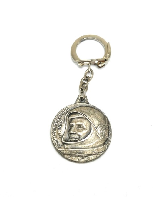 PORTE CLÉ MÉTAL SUPER CASSE CROUTE BN THOMAS STAFFORD GEMINI 9 COSMONAUTE