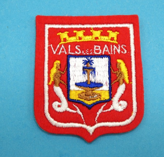 Ecusson brodé ville VALS LES BAINS 