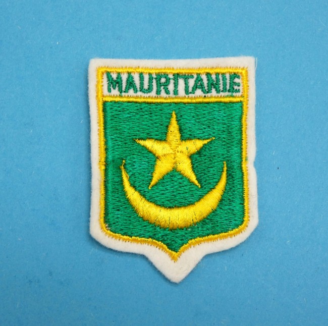 Ecusson brodé pays MAURITANIE