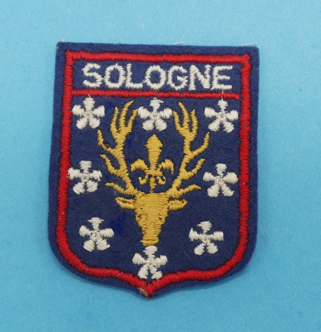 P1260092 Ecusson ancien brodé SOLOGNE