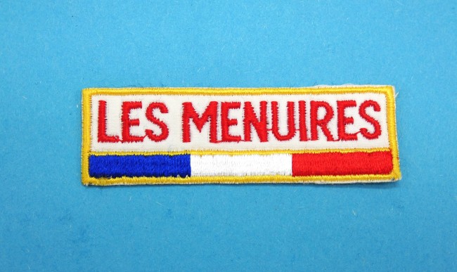 Ecusson Les Menuires ( drapeau France ) 