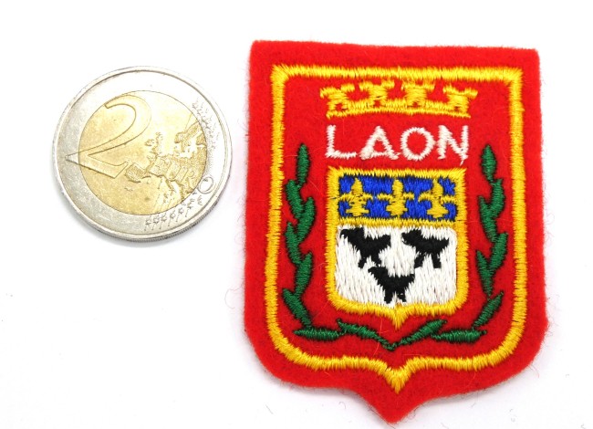 Petit écusson brodé ville Laon