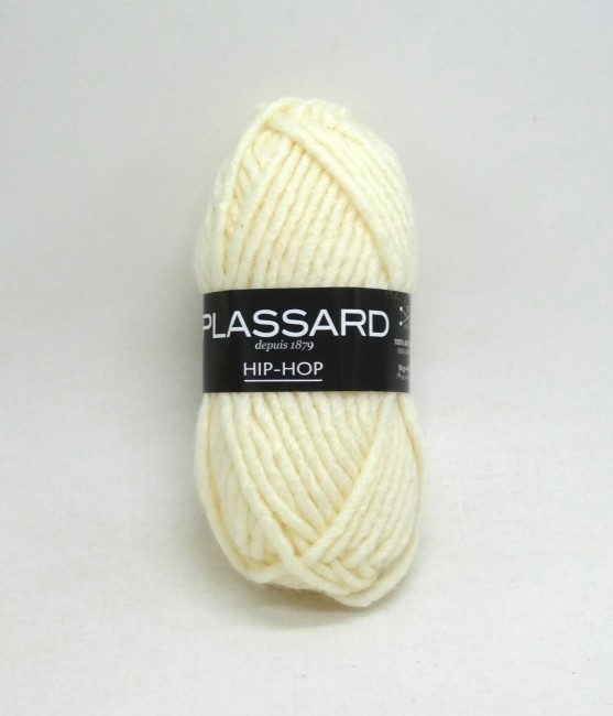 Laine plassard hip hop  C 27 écru
