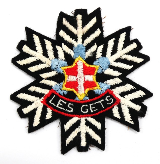 Ecusson collection montagne brodé ville Les Gets