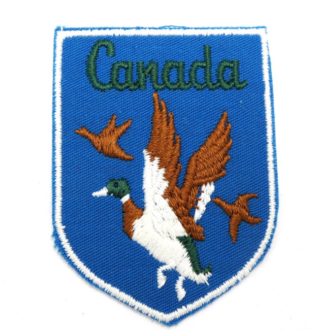 Ecusson brodé CANADA motif canard 