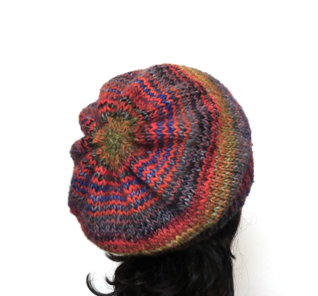 P1110834 Beret femme multicolore laine Milrayas