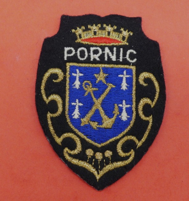 Ecusson brodé ville Pornic 