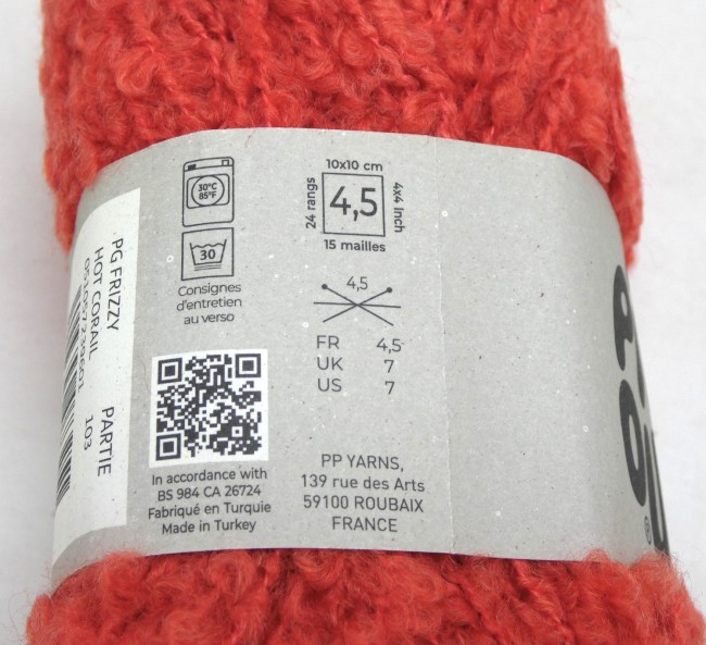 P1020820 Laine Pingouin Pingo Frizzy corail