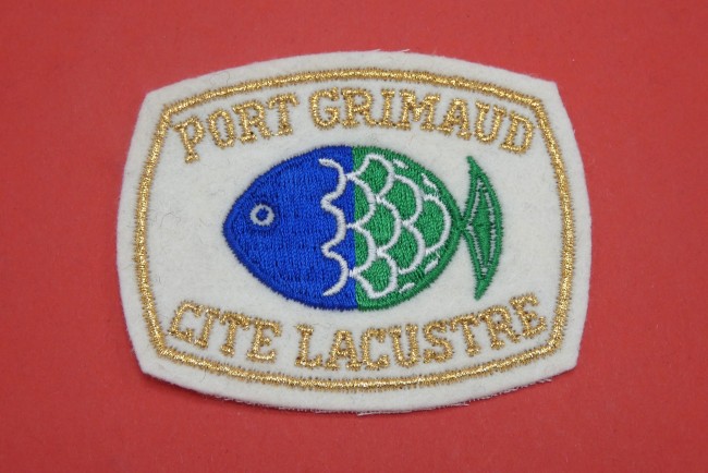 Ecusson brodé PORT GRIMAUD CITE LACUSTRE