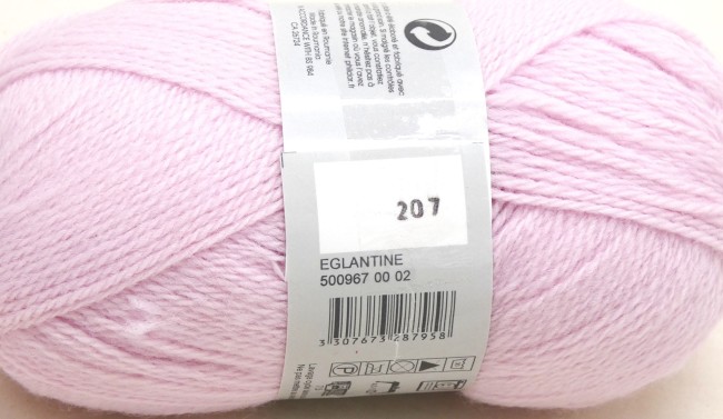 Lot 2 pelotes Laine Phildar PARTNER BABY C 207 églantine rose