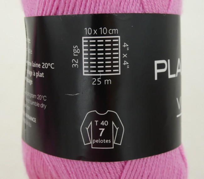 P1030336 Fil à tricoter Plassard Victoire rose 02