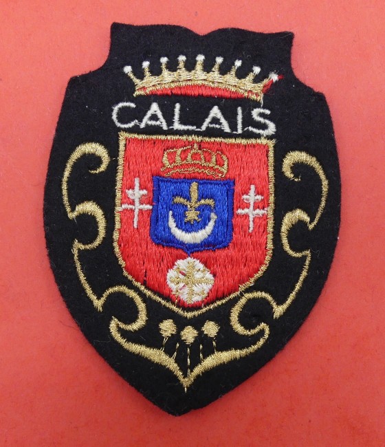 Ecusson meresse brodé ville Calais 