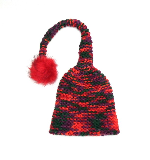 Bonnet lutin multicolore de Noël
