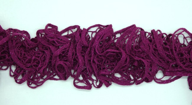 Echarpe femme violette pailletée