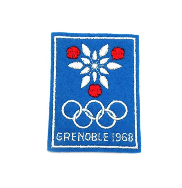 Ecusson brodé ville GRENOBLE 1968 JO 