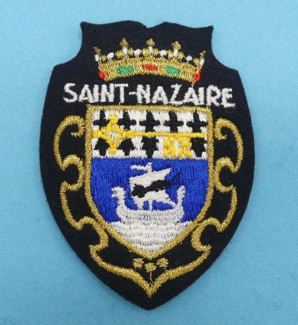 Ecusson meresse brodé ville Saint Nazaire 