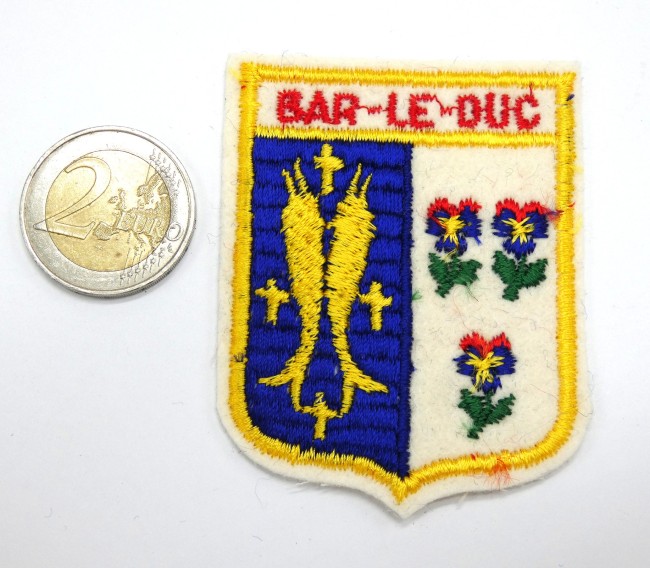 Ecusson brodé ville BAR LE DUC 