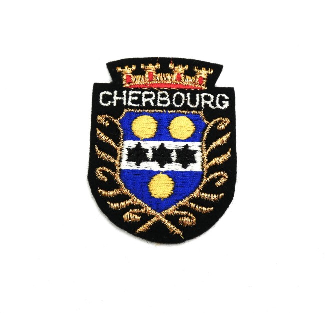 Ecusson meresse brodé ville Cherbourg