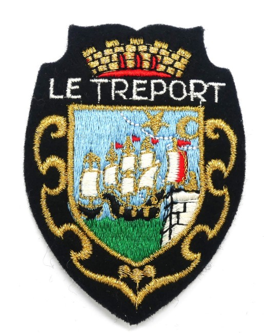 Ecusson collection meresse brodé ville Le Treport