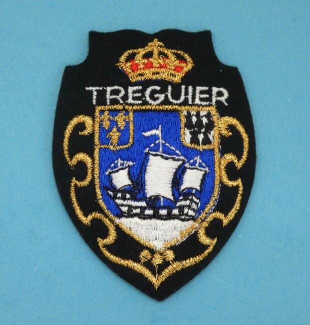 Ecusson ville brodé TREGUIER 