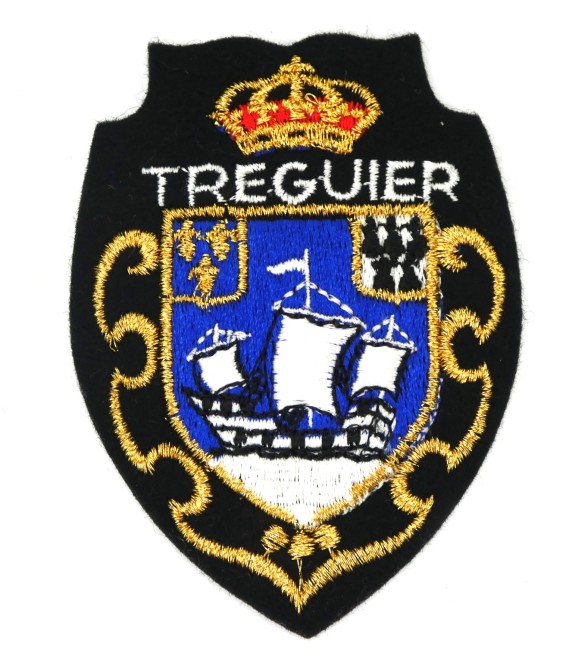 Ecusson ville brodé TREGUIER 