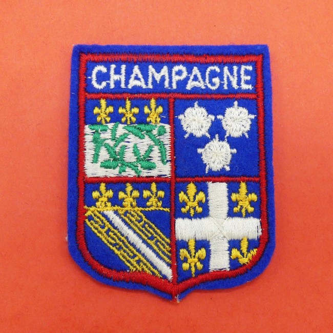 Ecusson brodé ville Champagne