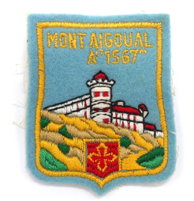 Ecusson occasion brodé Mont Aigual alt 1567 M