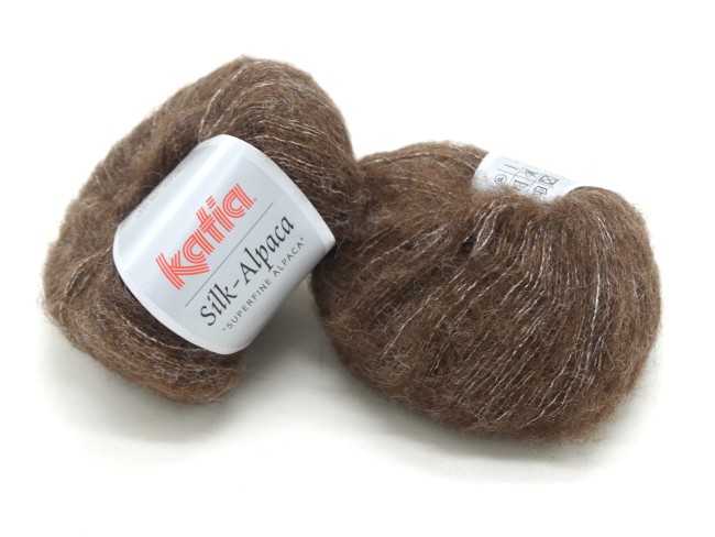 2 pelotes X 25 gr laine Katia Alpaga SIlk C 64