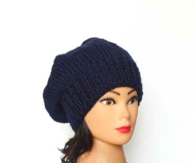  Béret bleu marine Bergère de France Alaska