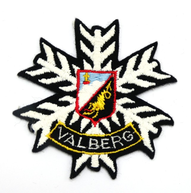 Ecusson montagne flocon brodé VALBERG 
