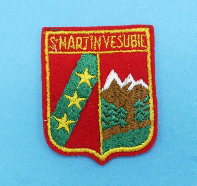 Ecusson brodé ville St Martin Vesubie