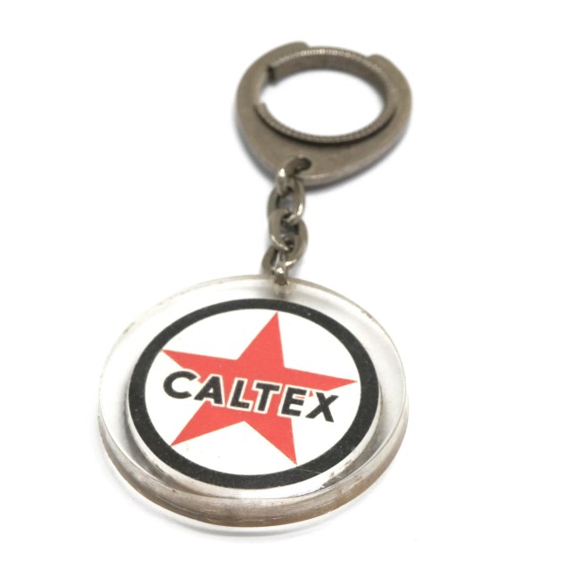 Ancien porte clé publicitaire collection Saint Christophe / Caltex