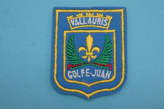 Ecusson brodé ville VALLAURIS ( occasion ) 