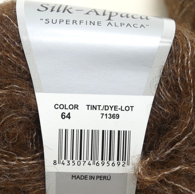 2 pelotes X 25 gr laine Katia Alpaga SIlk C 64