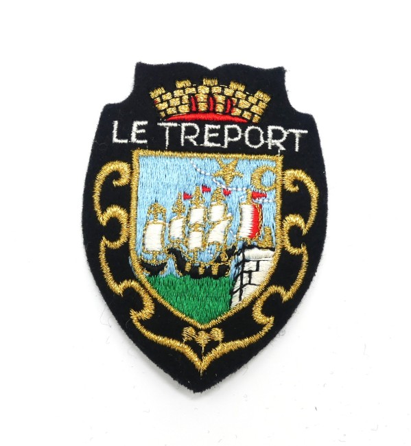 Ecusson collection meresse brodé ville Le Treport