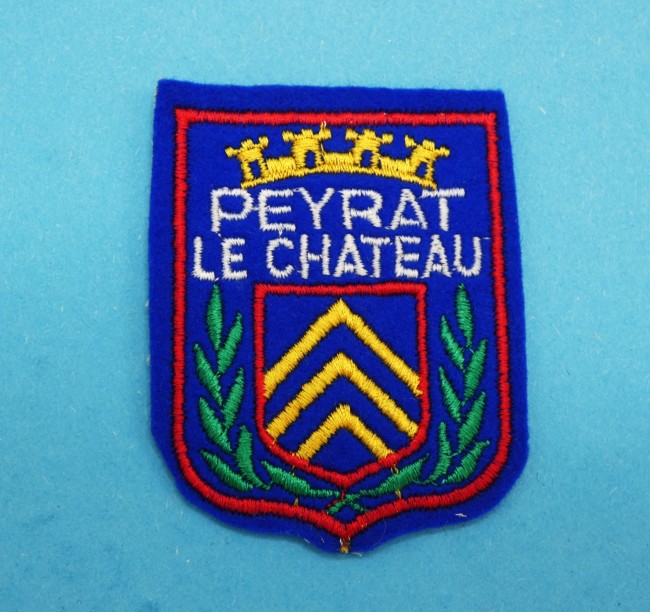 Ecusson brodé ville PEYRAT LE CHATEAU 