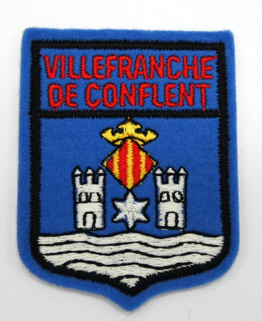 Ecusson brodé ville VILLEFRANCHE DE CONFLENT