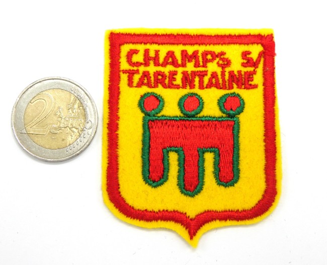 Ecusson brodé ville Champs sur Tarentaine 